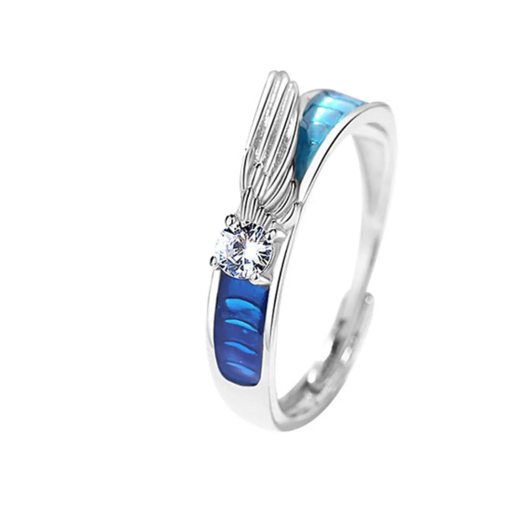 【FR29】天使のウィンク　カップル　シルバーリング